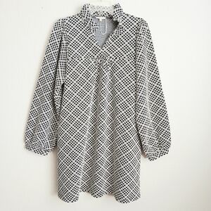 JODIFL Monochrome Geometric Pattern Dress Nwot